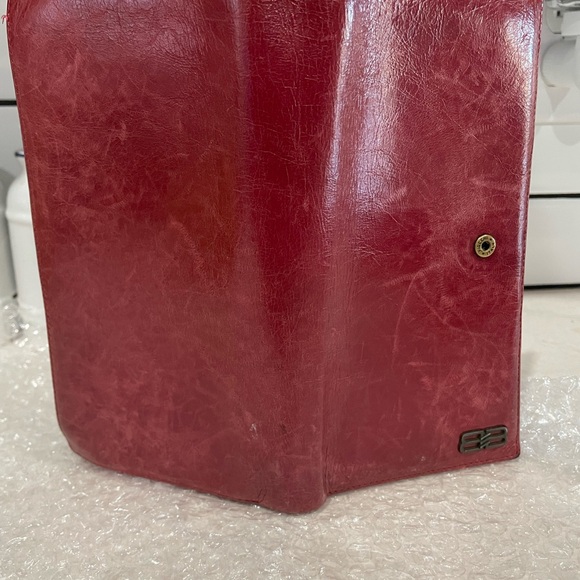 Balenciaga long Red leather wallet - Picture 2 of 9